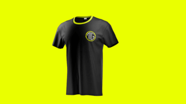 Logo Nelly Graphics stampato su t-shirt per branding creativo